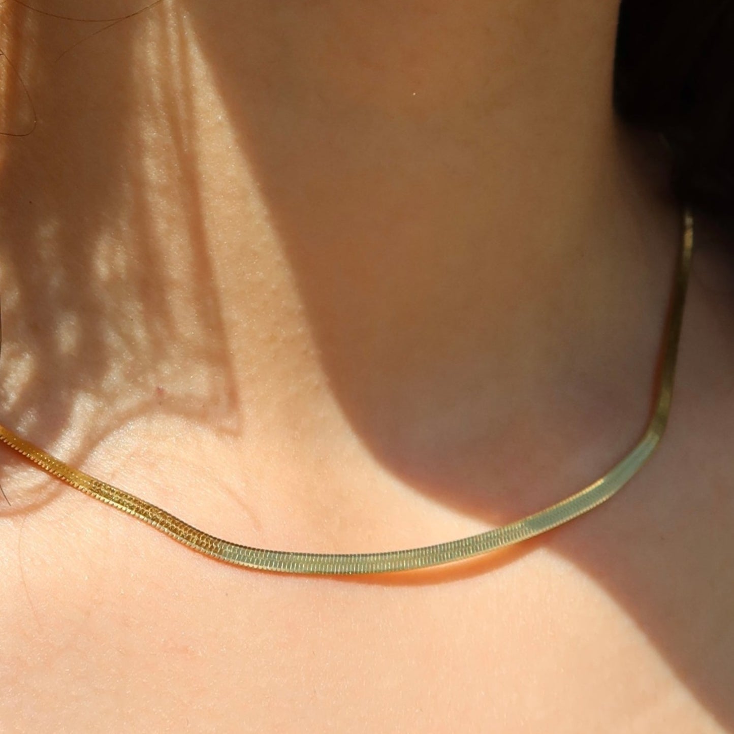 Herringbone Chain from ShopEternidad.com Affordable 18K Gold Plated Jewelry