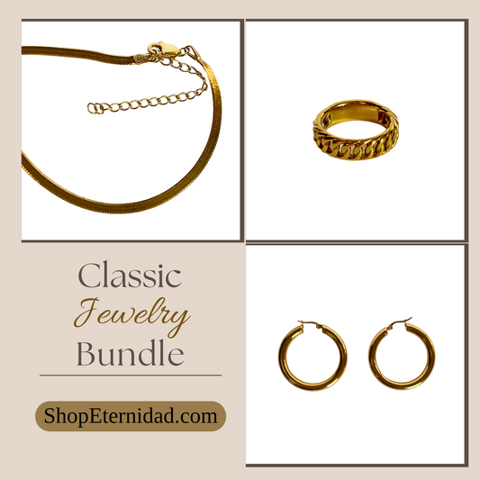 Classic jewelry set from ShopEternidad.com Affordable 18K Gold Plated Jewelry
